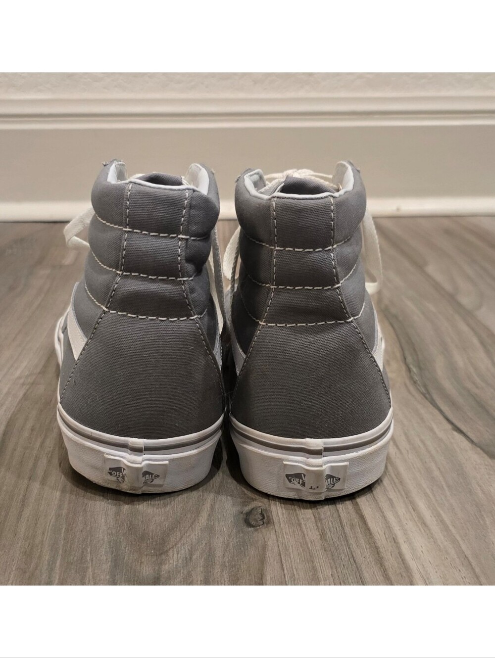Vans Sk8-Hi Frost Gray High Top Sneakers Women’s 12 Men’s 10.5 - Picture 10 of 12